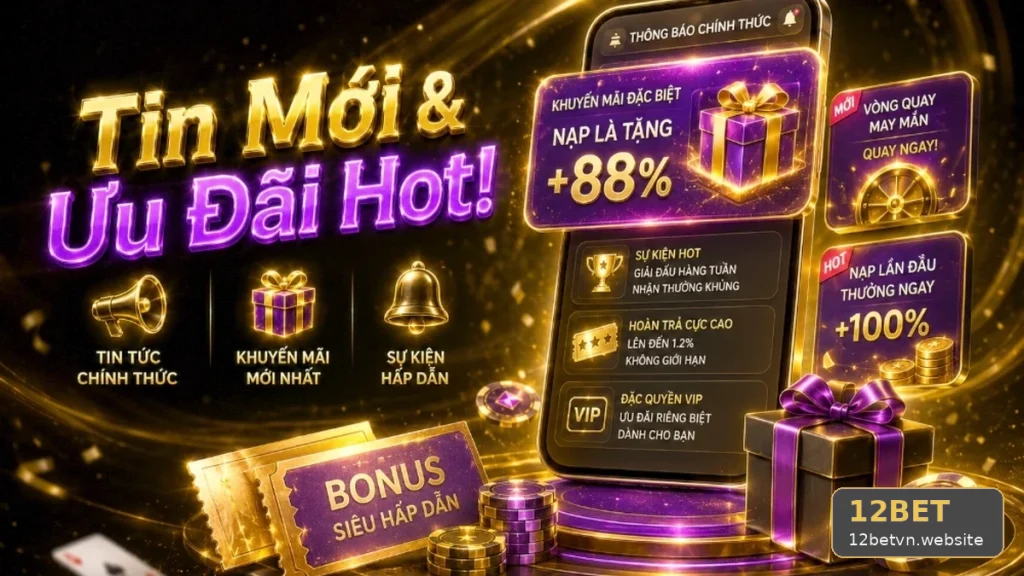 Khuyến Mãi 12BET Tại 12betvn.website: Dấu Hiệu Cần Kiểm Tra Khi Đọc Tin Mới Và Ưu Đãi — Đánh Giá Cho Người Mới Bằng Tiêu Chí Minh Bạch, Góc Kiểm Chứng Theo Tên Miền